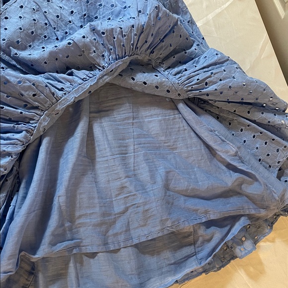 Taylor Dress in Light Blue Eyelet dress size 12 - Picture 5 of 12